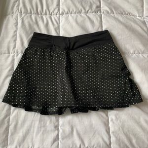 Lululemon Pace Setter Skirt chevron dot black